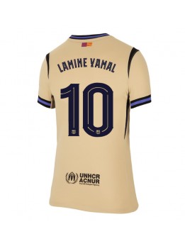 Billige Barcelona Lamine Yamal #10 Bortedrakt Dame 2025-26 Kortermet